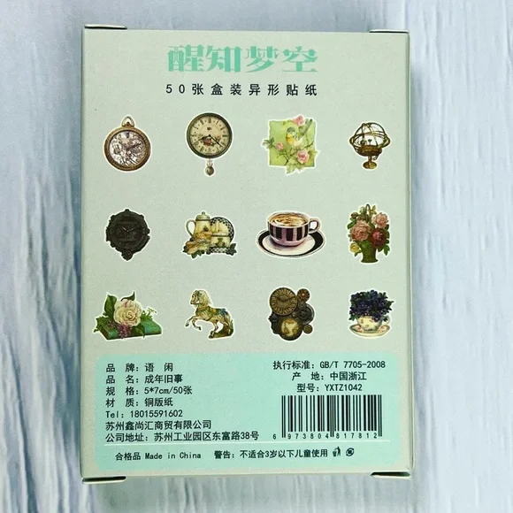 Old World Charm, Ornate Decor, Flowers, Books, Cherubs, And More, 50 Stickers - Picture 13 of 15